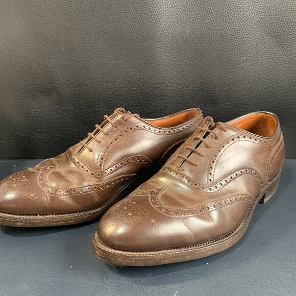 Alan McAfee Men Brown Wing Tip Dress Men’s Shoe size 10 E London Leather Lace Up main image 16